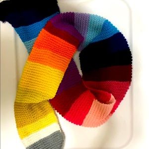 Handmade rainbow scarf